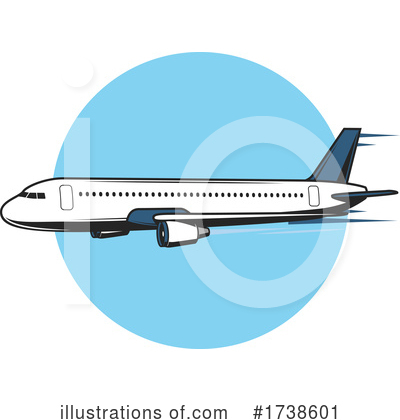 Royalty-Free (RF) Airplane Clipart Illustration by Vector Tradition SM - Stock Sample #1738601