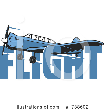 Royalty-Free (RF) Airplane Clipart Illustration by Vector Tradition SM - Stock Sample #1738602