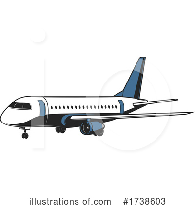 Royalty-Free (RF) Airplane Clipart Illustration by Vector Tradition SM - Stock Sample #1738603