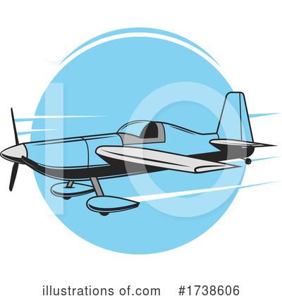 Royalty-Free (RF) Airplane Clipart Illustration by Vector Tradition SM - Stock Sample #1738606