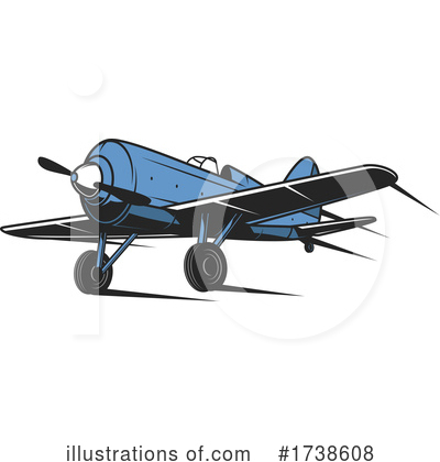 Royalty-Free (RF) Airplane Clipart Illustration by Vector Tradition SM - Stock Sample #1738608