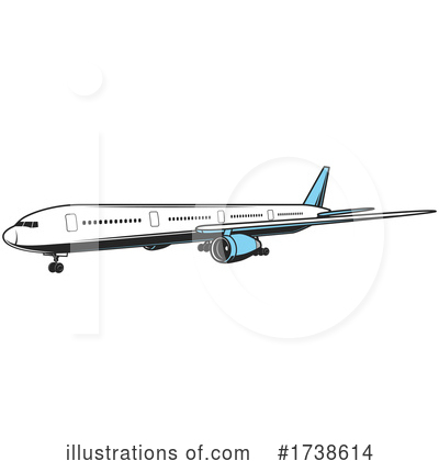 Royalty-Free (RF) Airplane Clipart Illustration by Vector Tradition SM - Stock Sample #1738614
