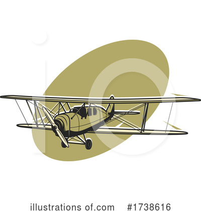 Royalty-Free (RF) Airplane Clipart Illustration by Vector Tradition SM - Stock Sample #1738616