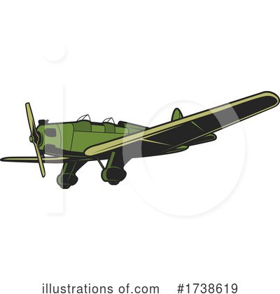 Royalty-Free (RF) Airplane Clipart Illustration by Vector Tradition SM - Stock Sample #1738619