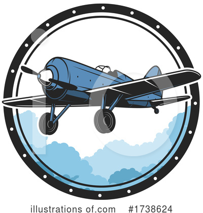 Royalty-Free (RF) Airplane Clipart Illustration by Vector Tradition SM - Stock Sample #1738624