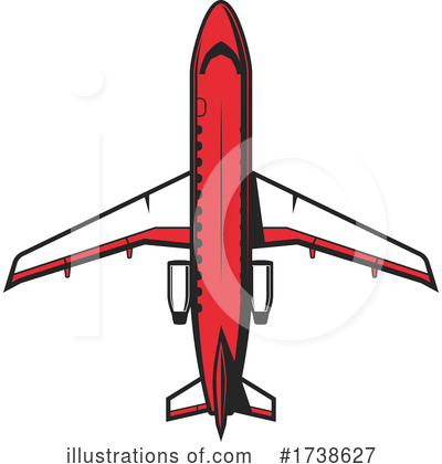 Royalty-Free (RF) Airplane Clipart Illustration by Vector Tradition SM - Stock Sample #1738627
