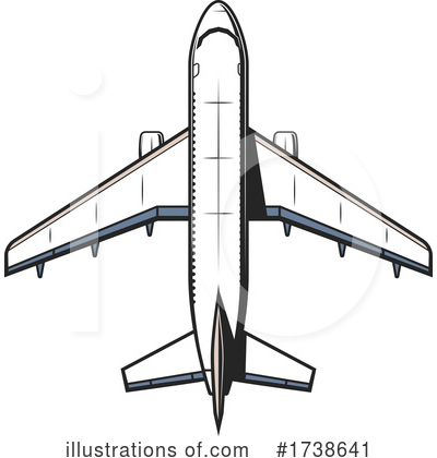 Royalty-Free (RF) Airplane Clipart Illustration by Vector Tradition SM - Stock Sample #1738641