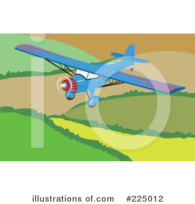 Royalty-Free (RF) Airplane Clipart Illustration by Prawny - Stock Sample #225012