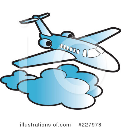 Royalty-Free (RF) Airplane Clipart Illustration by Lal Perera - Stock Sample #227978