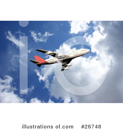 Royalty-Free (RF) Airplane Clipart Illustration by KJ Pargeter - Stock Sample #26748