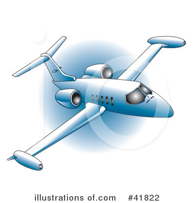 Royalty-Free (RF) Airplane Clipart Illustration by Andy Nortnik - Stock Sample #41822