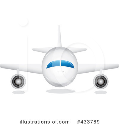 Royalty-Free (RF) Airplane Clipart Illustration by Pams Clipart - Stock Sample #433789