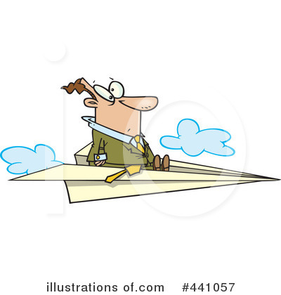 Paper Airplanes Clipart #441057 by toonaday