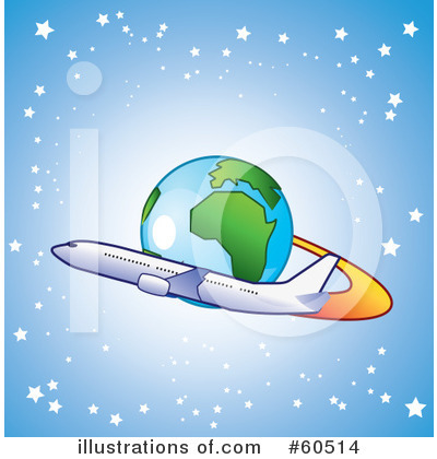 Royalty-Free (RF) Airplane Clipart Illustration by TA Images - Stock Sample #60514