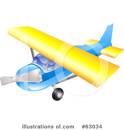 Plane Clipart #63034 by AtStockIllustration
