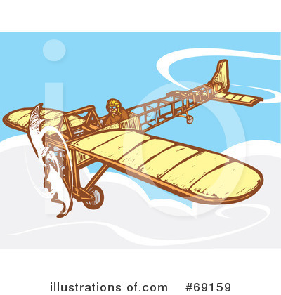 Royalty-Free (RF) Airplane Clipart Illustration by xunantunich - Stock Sample #69159