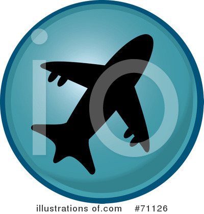 Royalty-Free (RF) Airplane Clipart Illustration by Pams Clipart - Stock Sample #71126