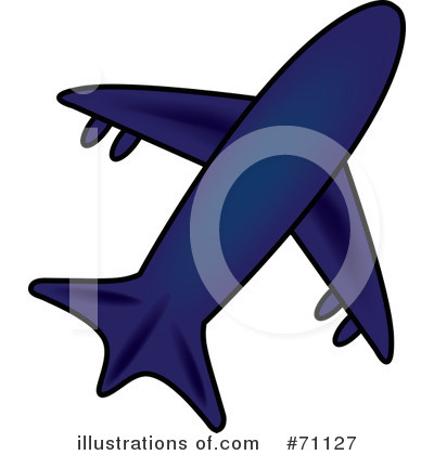 Royalty-Free (RF) Airplane Clipart Illustration by Pams Clipart - Stock Sample #71127