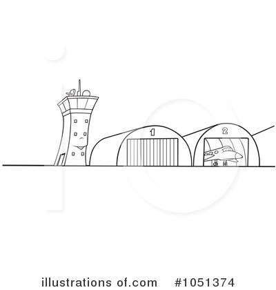 Royalty-Free (RF) Airport Clipart Illustration by dero - Stock Sample #1051374
