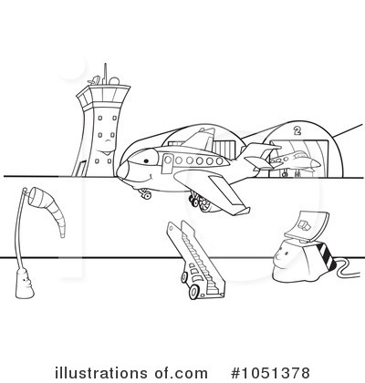 Royalty-Free (RF) Airport Clipart Illustration by dero - Stock Sample #1051378