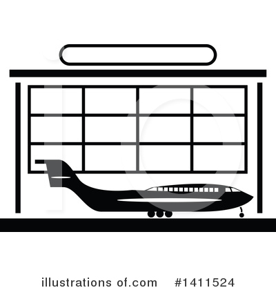 Airplane Clipart #1411524 by dero