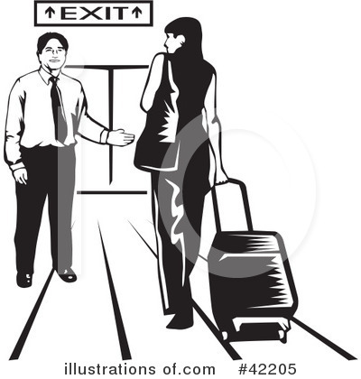 Royalty-Free (RF) Airport Clipart Illustration by David Rey - Stock Sample #42205