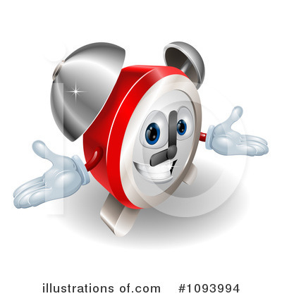 Royalty-Free (RF) Alarm Clock Clipart Illustration by AtStockIllustration - Stock Sample #1093994