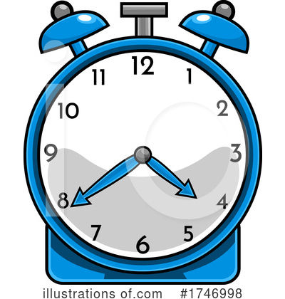 Royalty-Free (RF) Alarm Clock Clipart Illustration by Hit Toon - Stock Sample #1746998
