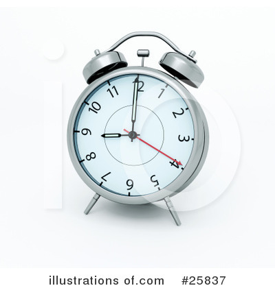 Royalty-Free (RF) Alarm Clock Clipart Illustration by KJ Pargeter - Stock Sample #25837