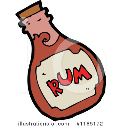 Royalty-Free (RF) Alcohol Bottle Clipart Illustration by lineartestpilot - Stock Sample #1185172
