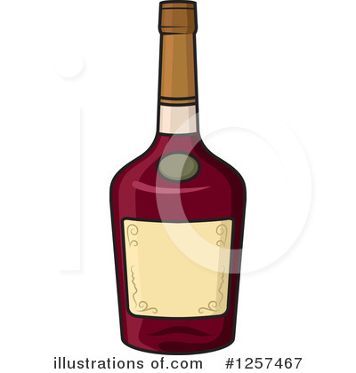 Alcohol Bottle Clipart #1257467 by Vector Tradition SM