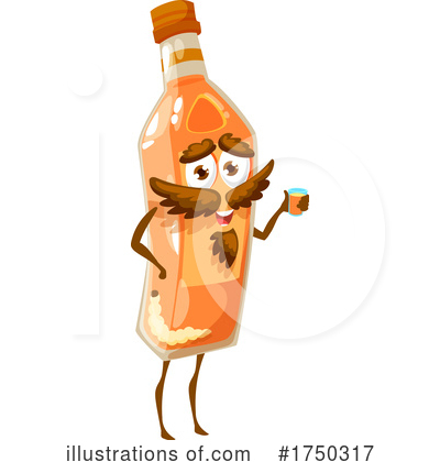 Alcohol Bottle Clipart #1750317 by Vector Tradition SM