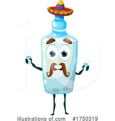 Alcohol Bottle Clipart #1750319 by Vector Tradition SM