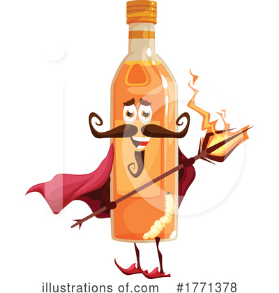 Alcohol Bottle Clipart #1771378 by Vector Tradition SM