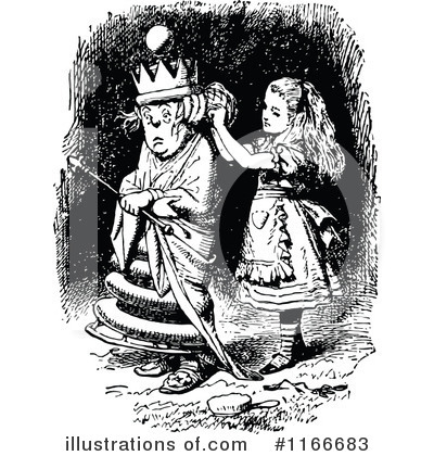 Royalty-Free (RF) Alice In Wonderland Clipart Illustration by Prawny Vintage - Stock Sample #1166683