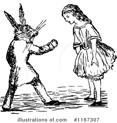 Royalty-Free (RF) Alice In Wonderland Clipart Illustration by Prawny Vintage - Stock Sample #1167307