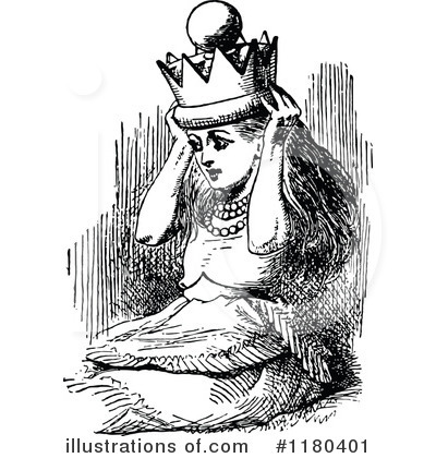 Royalty-Free (RF) Alice In Wonderland Clipart Illustration by Prawny Vintage - Stock Sample #1180401