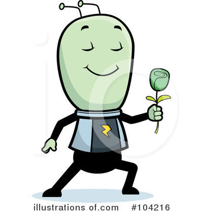 Royalty-Free (RF) Alien Clipart Illustration by Cory Thoman - Stock Sample #104216