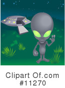 Alien Clipart #11270 by AtStockIllustration