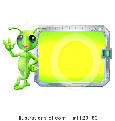 Royalty-Free (RF) Alien Clipart Illustration by AtStockIllustration - Stock Sample #1129183