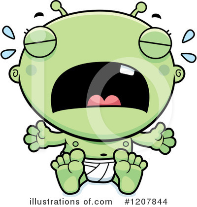 Alien Baby Clipart #1207844 by Cory Thoman