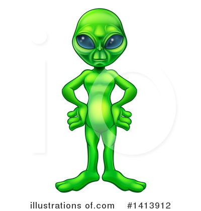 Alien Clipart #1413912 by AtStockIllustration