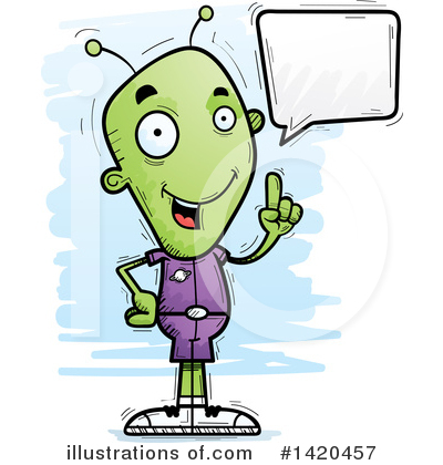 Royalty-Free (RF) Alien Clipart Illustration by Cory Thoman - Stock Sample #1420457