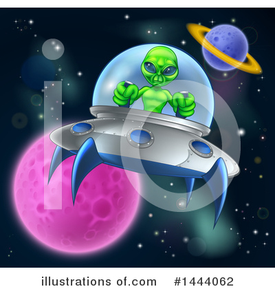 Royalty-Free (RF) Alien Clipart Illustration by AtStockIllustration - Stock Sample #1444062