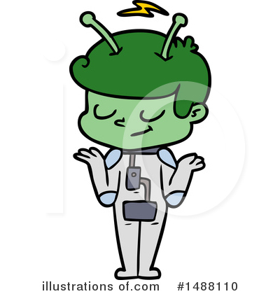 Royalty-Free (RF) Alien Clipart Illustration by lineartestpilot - Stock Sample #1488110