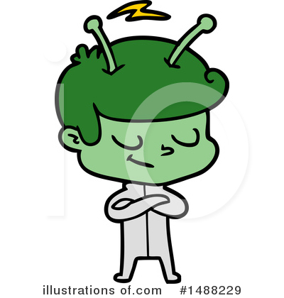 Royalty-Free (RF) Alien Clipart Illustration by lineartestpilot - Stock Sample #1488229