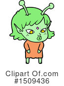 Alien Clipart #1509436 by lineartestpilot