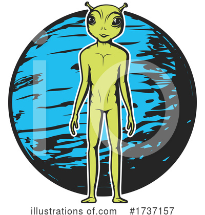 Royalty-Free (RF) Alien Clipart Illustration by Vector Tradition SM - Stock Sample #1737157