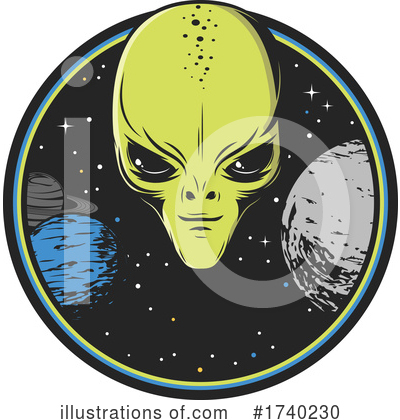 Royalty-Free (RF) Alien Clipart Illustration by Vector Tradition SM - Stock Sample #1740230