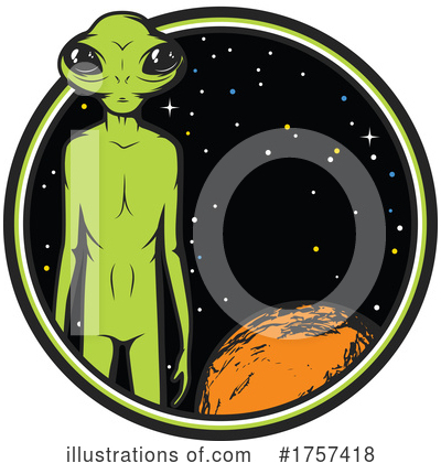 Royalty-Free (RF) Alien Clipart Illustration by Vector Tradition SM - Stock Sample #1757418